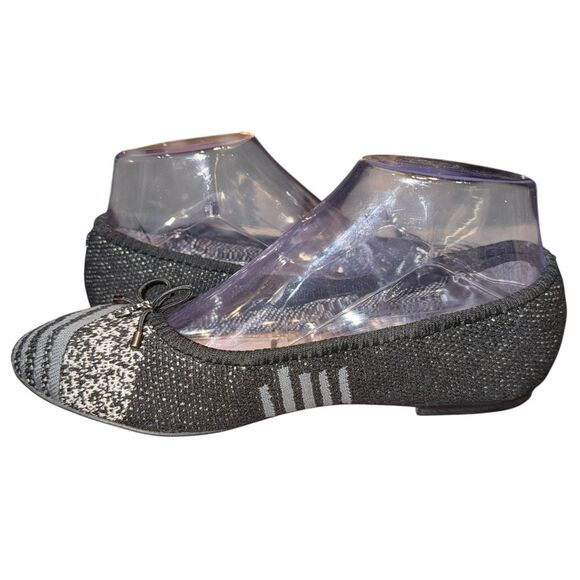 Sam Edelman Women's Felicia Ballet Flat Tweed Black, Gray, Striped Size 6 - Picture 8 of 9
